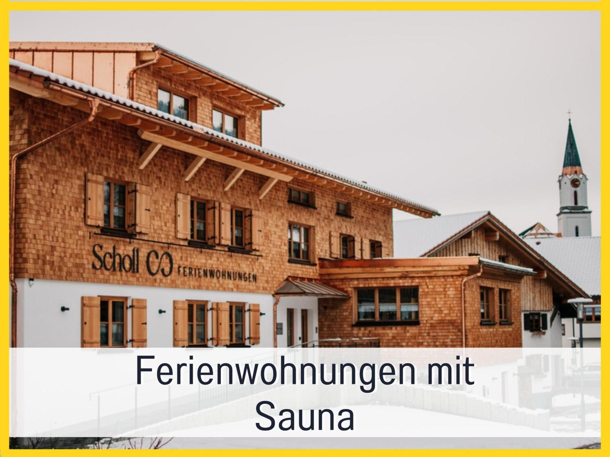 Ferienwohnungen Scholl - Private Sauna Oder Infrarotkabine Bad Hindelang Exterior photo